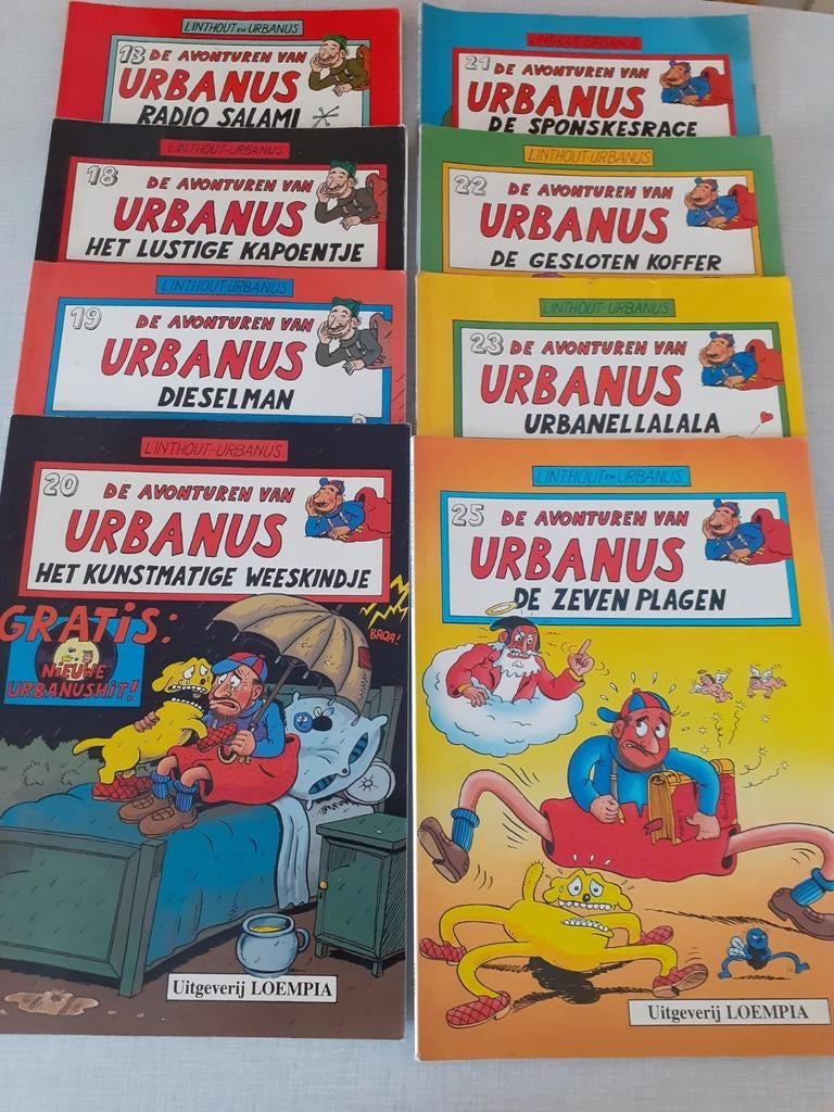 De Avonturen van Urbanus, eerste drukken., Gelezen, Linthout en Urbanus, Ophalen of Verzenden, Meerdere stripboeken