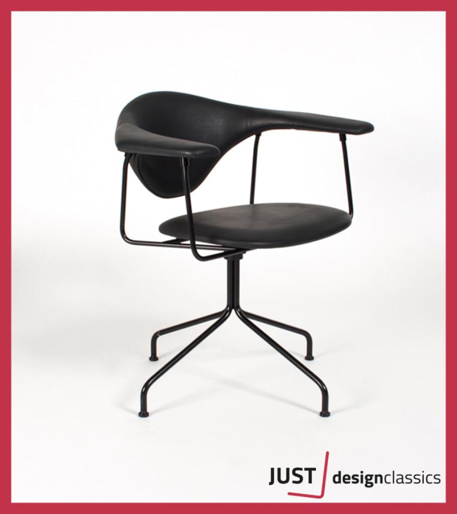 Gubi Masculo Meeting Chair (voorraad:7), Enlèvement, Comme neuf, Noir