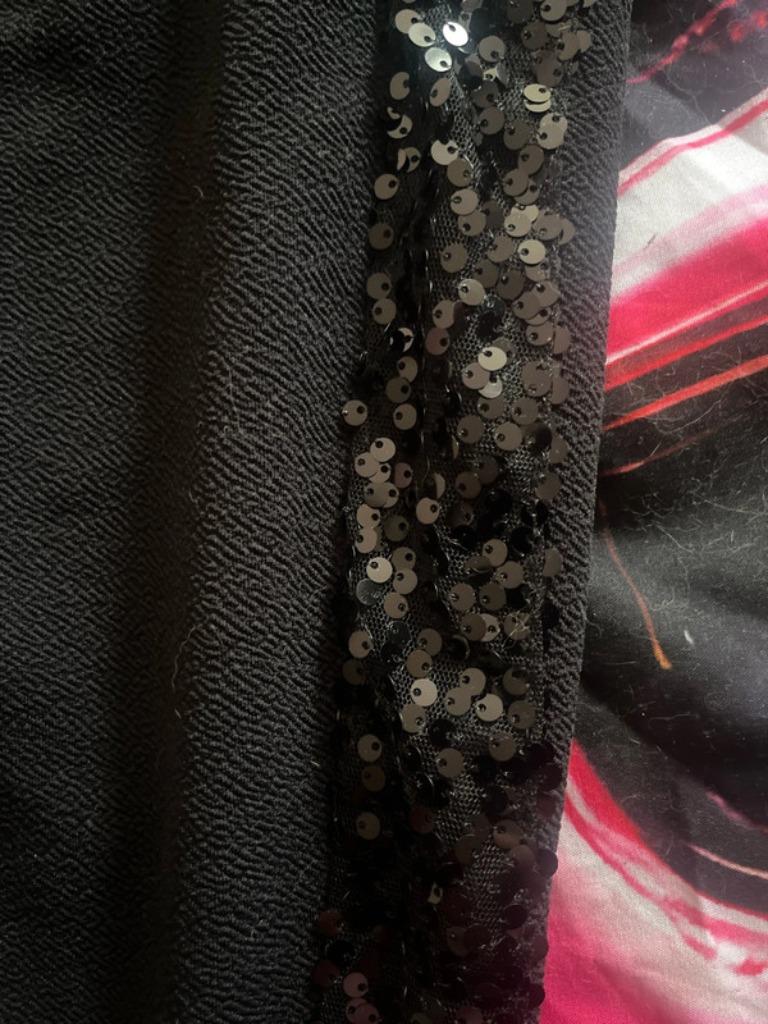 toffe broek Shein glitterpailletten, Zwart, Maat 42/44 (L), Ophalen of Verzenden, Zo goed als nieuw