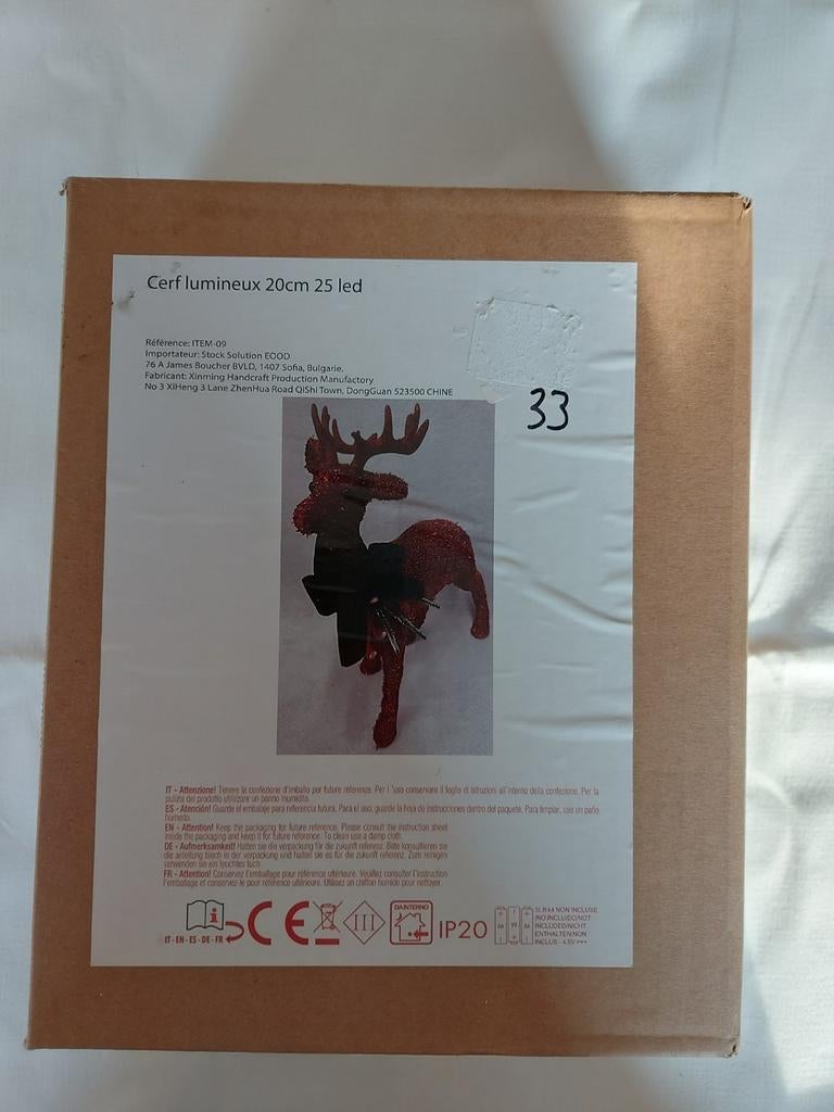 cerf lumineux, Divers, Enlèvement ou Envoi, Neuf