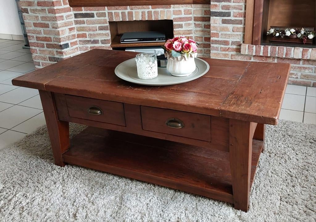 Eiken salontafel koloniale stijl, Enlèvement