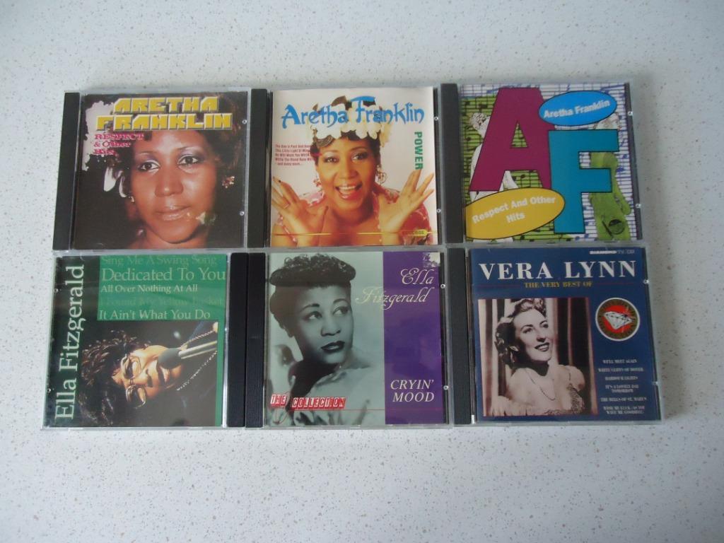 Lot 216 met 6 CD van Aretha Franklin, Ella Fitzgerald & Vera, Ophalen of Verzenden, Zo goed als nieuw