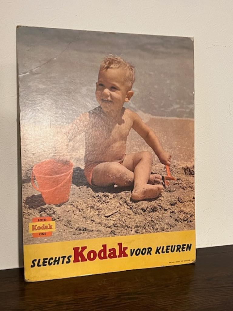 Kartonnen reclamebord KODAK fotografie, Verzamelen, Ophalen, Reclamebord