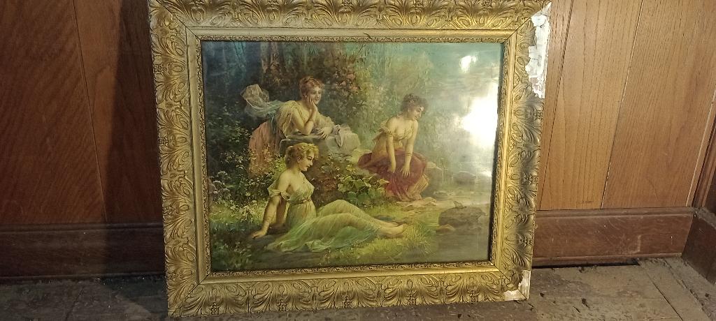 Gravure, 62x51, n4, Collections, Photos & Gravures, Utilisé, Gravure, Enlèvement