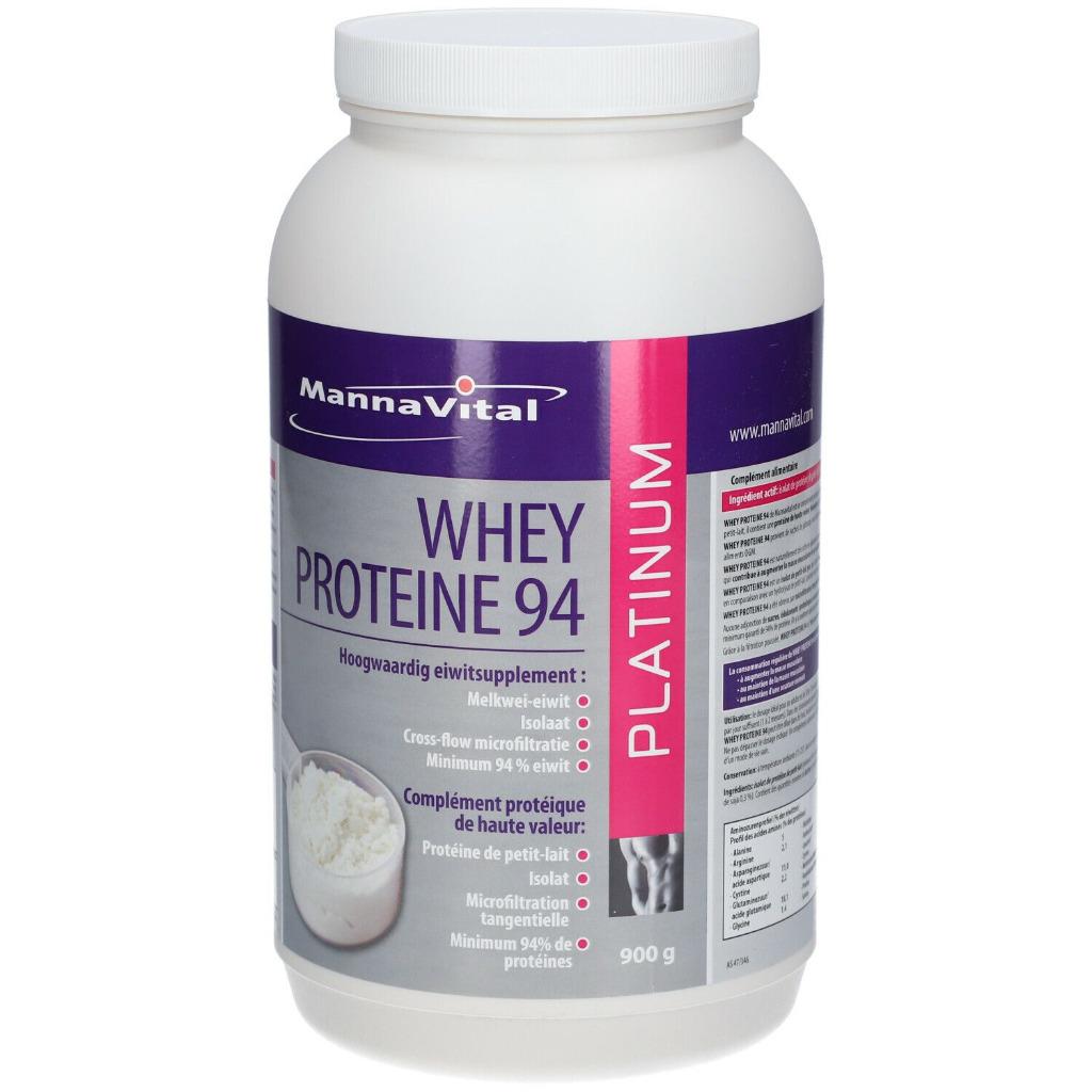 Mannavital Whey-proteïne 94 Platinum lege verpakking gezocht, Enlèvement ou Envoi