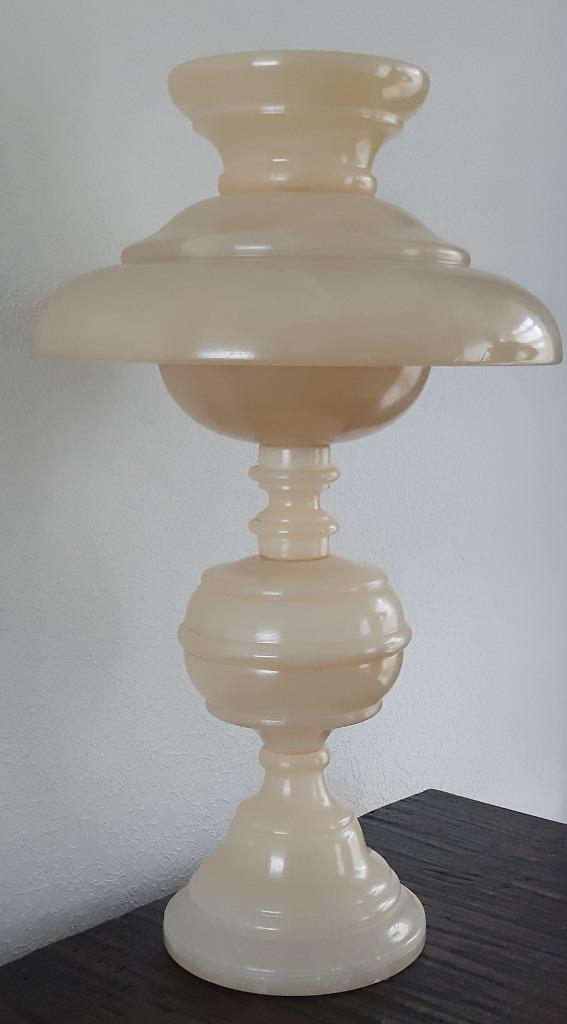 albasten tafellamp vintage, Huis en Inrichting, Ophalen, Overige materialen, Gebruikt, 50 tot 75 cm
