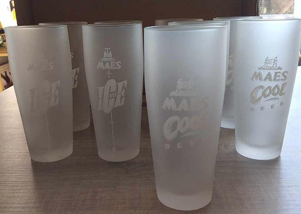 maes cool en maes ice glazen Per set, Verzamelen, Ophalen of Verzenden