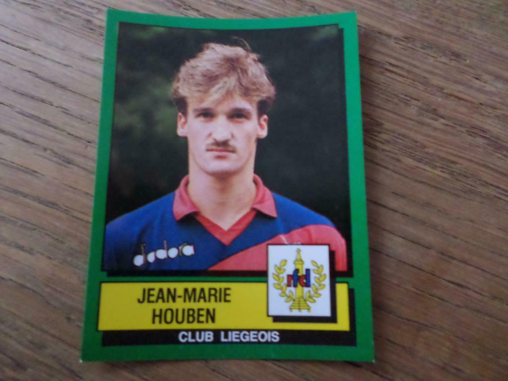 Jean-M. HOUBEN (FC Liège) Panini Football Belgique 89 nº175., Collections, Enlèvement ou Envoi, Neuf, Sport