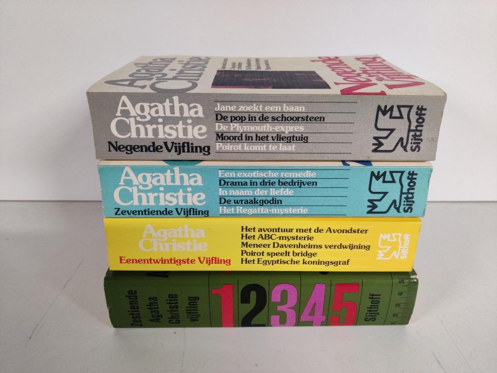 Lot boeken Agatha Christie - Vijfling, Boeken, Ophalen of Verzenden, Gelezen