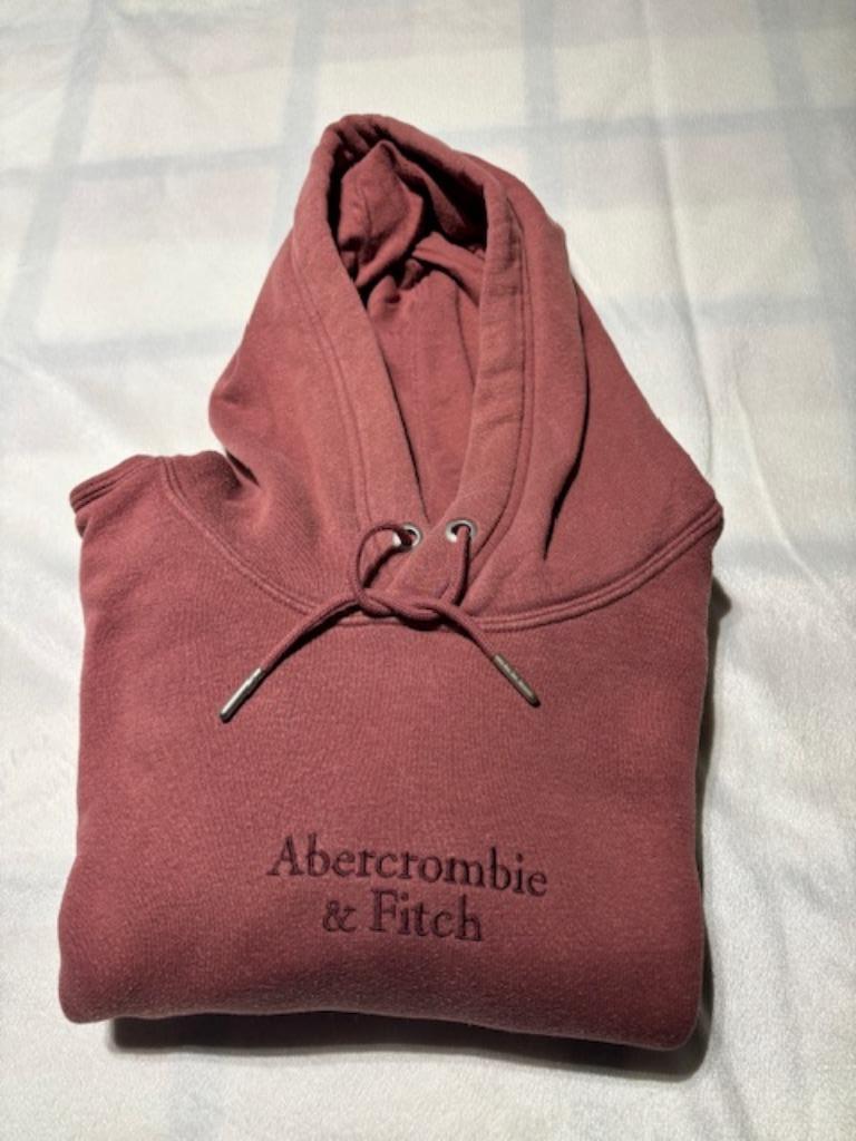 Pull à capuche bordeau Small A&F à 12 € / unisexe, Autres couleurs, Enlèvement, Abercrombie & Fitch, Porté
