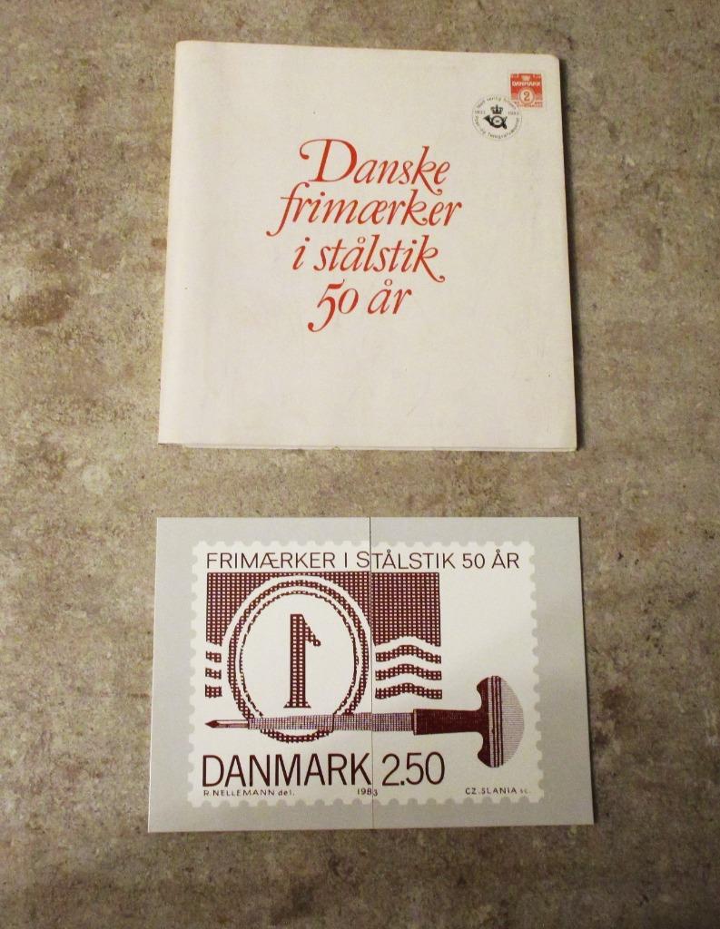 Deens boekje met tekst en foto's van postzegels: 1933 - 1983, Niet gestempeld, Ophalen of Verzenden, Zonder stempel, Postfris