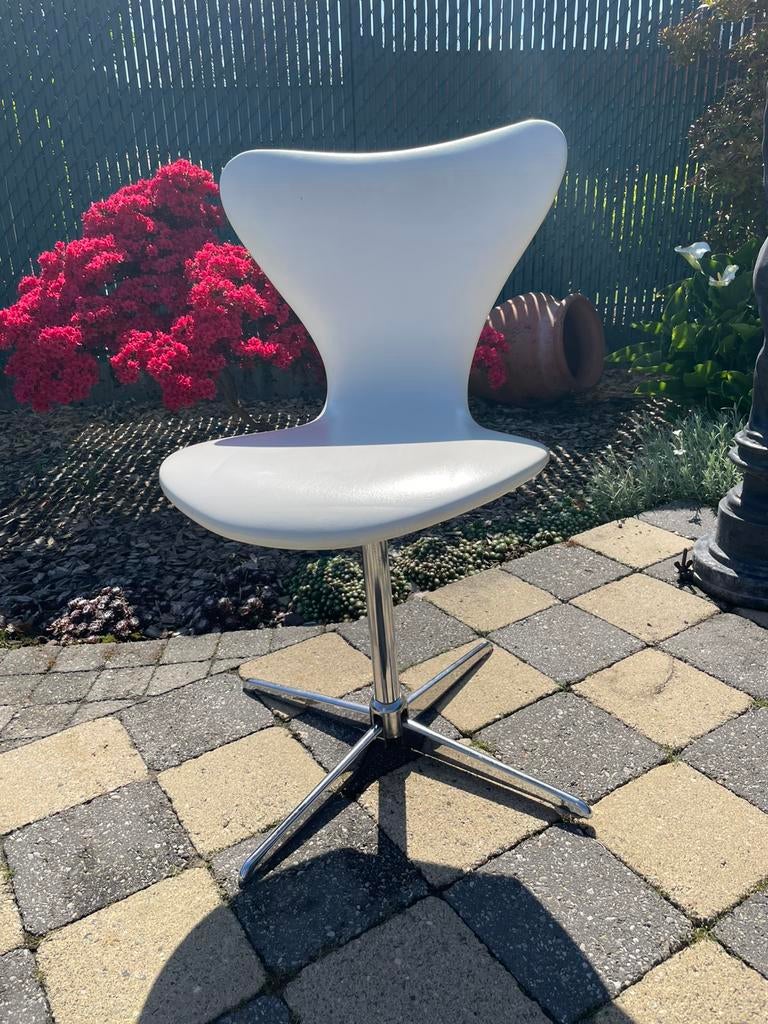 Vintage stoel, Huis en Inrichting, Stoelen, Ophalen, Kunststof, Gebruikt, Wit