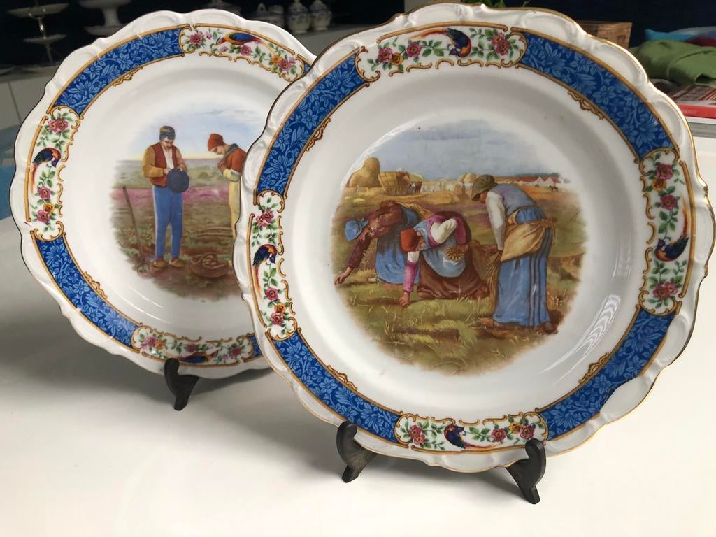 Vintage borden 1946, Antiek en Kunst, Ophalen of Verzenden