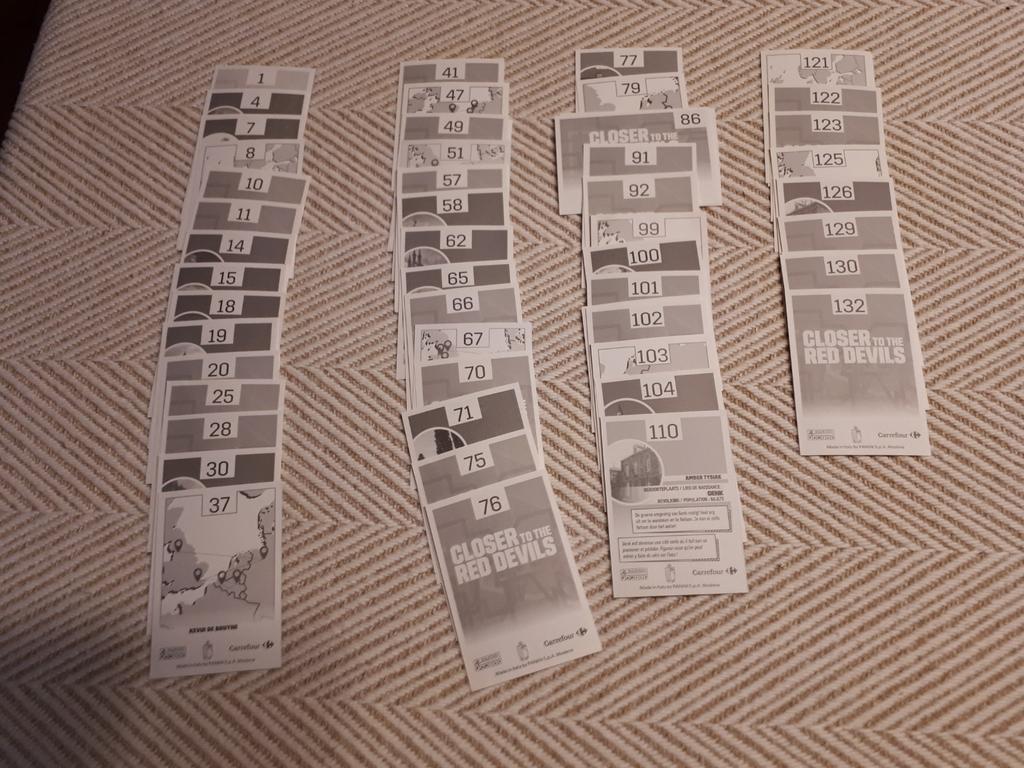 Panini stickers rode duivels 61 stuks, 0.05 euro per stu, Enlèvement ou Envoi, Comme neuf
