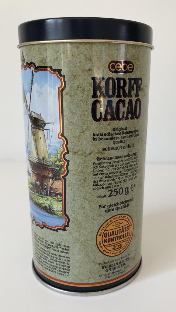 Korff Cacao bewaarblik, Ophalen of Verzenden, Zo goed als nieuw, Overige, Overige merken