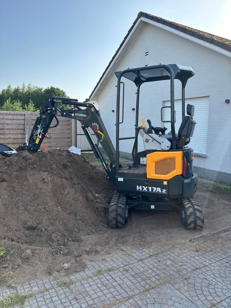 TE HUUR MINIGRAVER 1,7ton, Articles professionnels, Machines & Construction | Autre, Enlèvement
