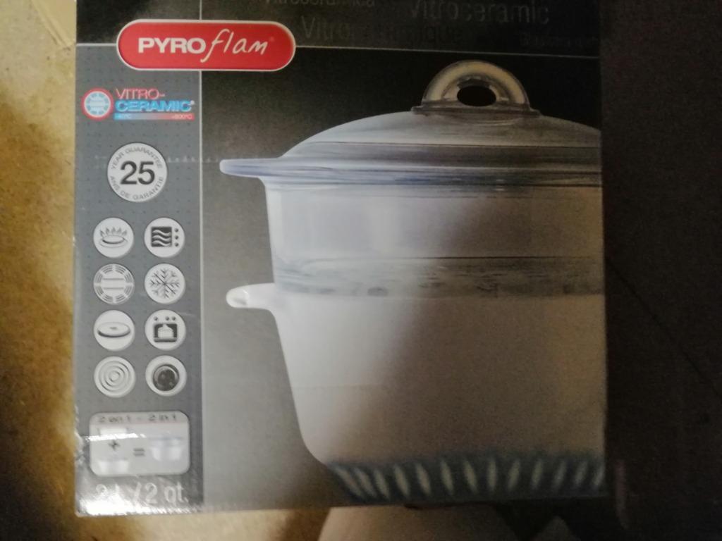 pyroflam steamer set 2l met inzet    nieuw, Huis en Inrichting, Ophalen of Verzenden, Nieuw