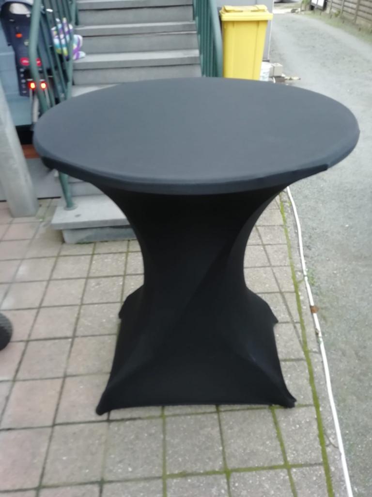 Sta tafel met zwart doek, Ophalen of Verzenden