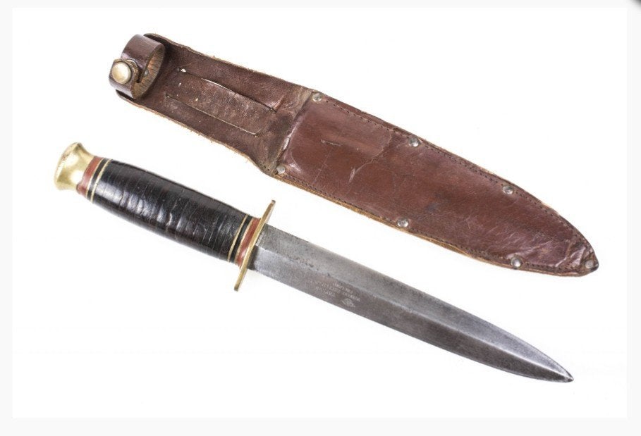 GEZOCHT!! Eye witness fighting knife, Sheffield, England, Ophalen of Verzenden