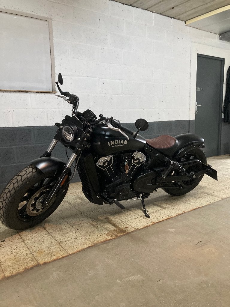 Indian Scout Bobber noir mat, Motos, ABS, Permis Moto A, Occasion, Plus de 35 kW