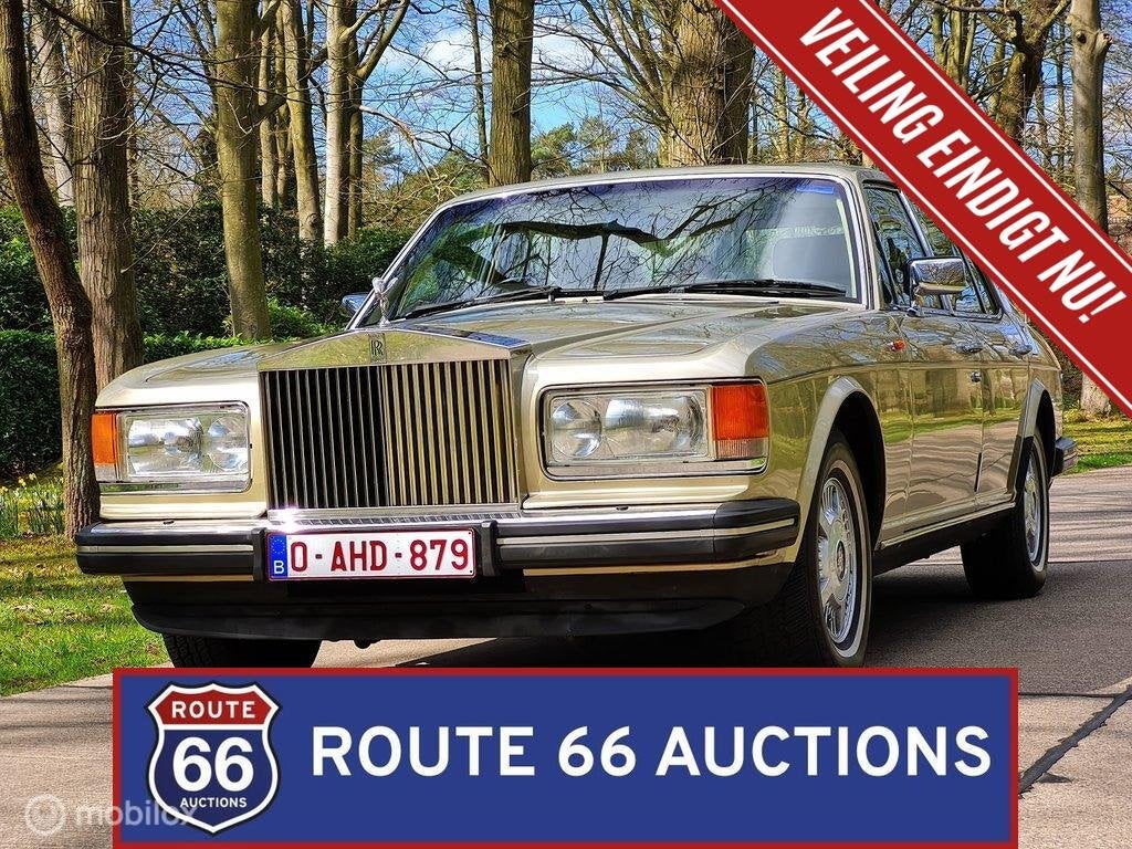 Rolls-Royce Silver Spirit | 1986 | Route 66 Auctions, Auto's, Zwart, Bedrijf, Handgeschakeld, Overige carrosserie