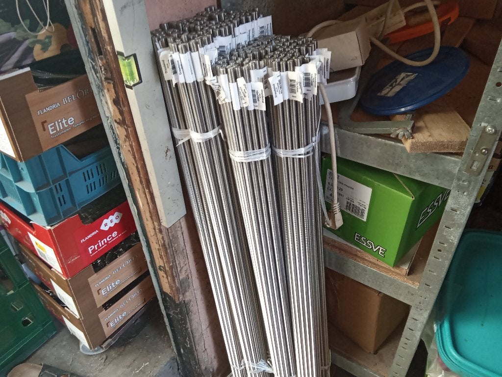 50 tiges filetées de 10mm x 1m en inox, Enlèvement, Inox