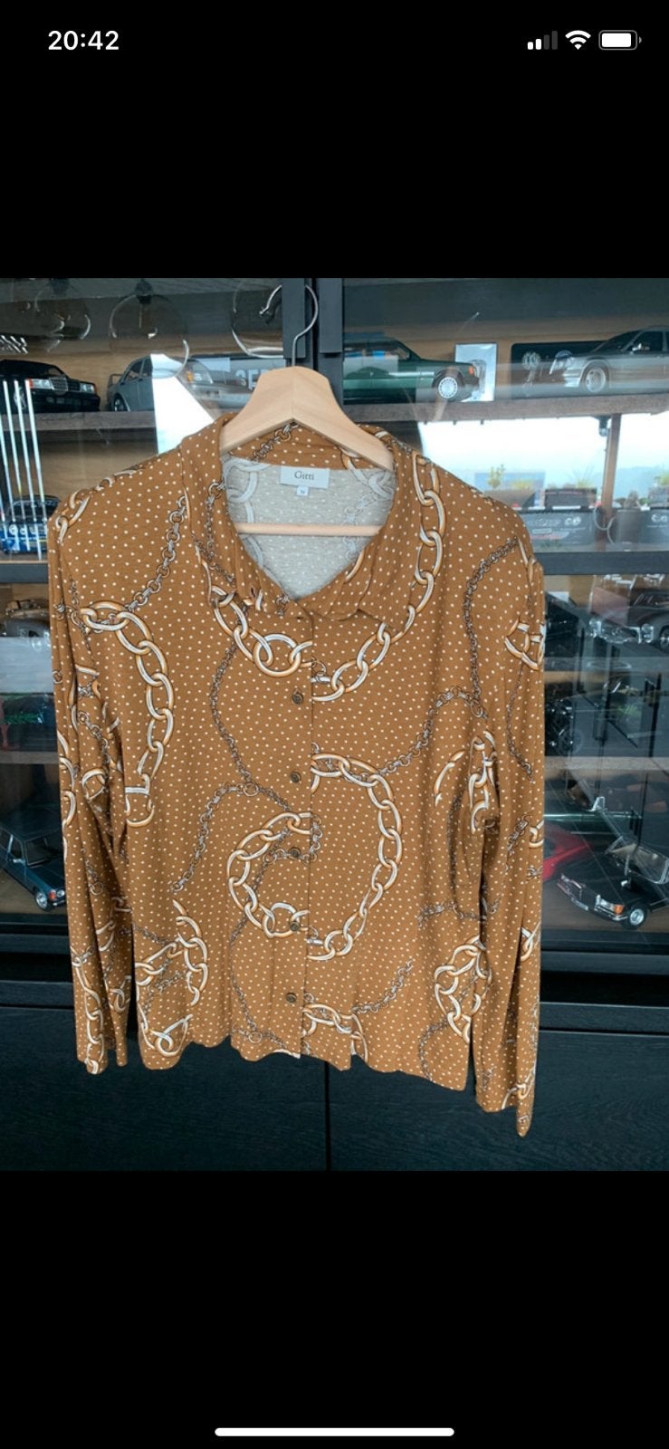 Dames blouse, Kleding | Dames, Ophalen of Verzenden, Gedragen, Maat 38/40 (M), Bruin
