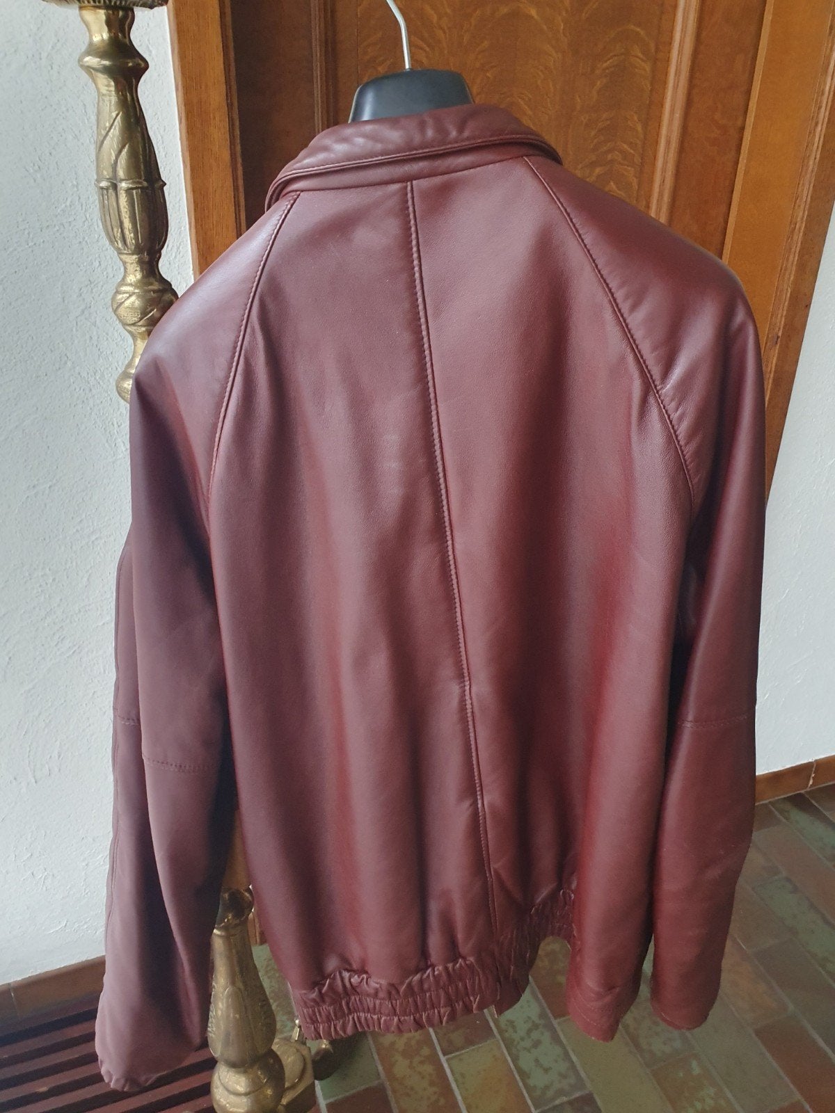lederen jas, Ophalen, Maat 52/54 (L), Bruin