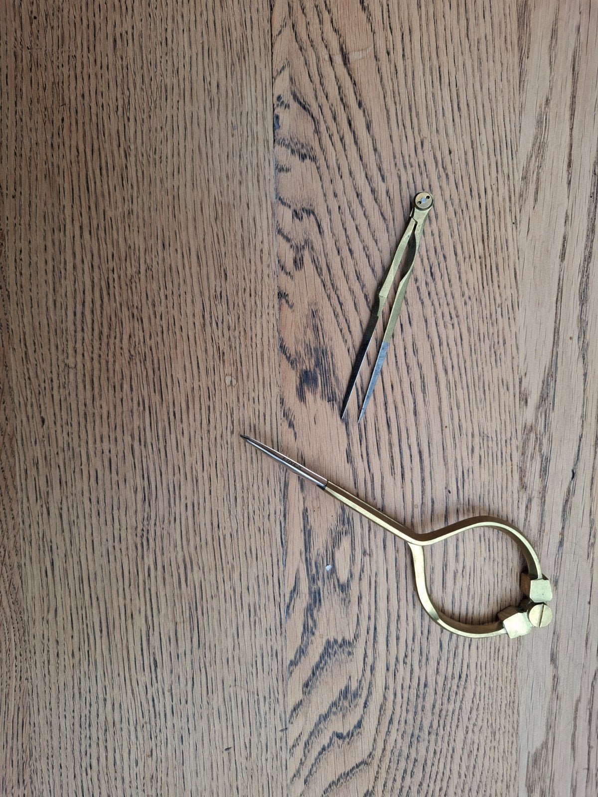 Antiquité marine, lot de 2 compas à pointes sèches, Enlèvement ou Envoi, Utilisé, Bateau à moteur ou Voilier, Ustensile