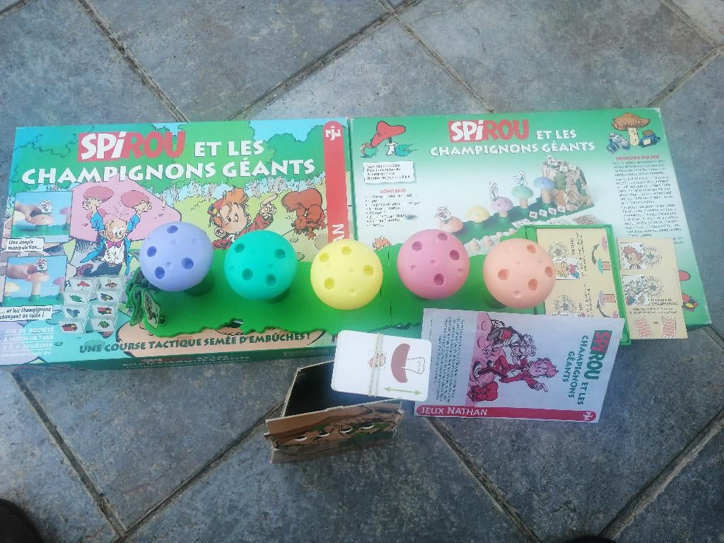jeu SPIROU et les champignons géants, Nathan complet en BE, Hobby & Loisirs créatifs, Enlèvement ou Envoi, Utilisé
