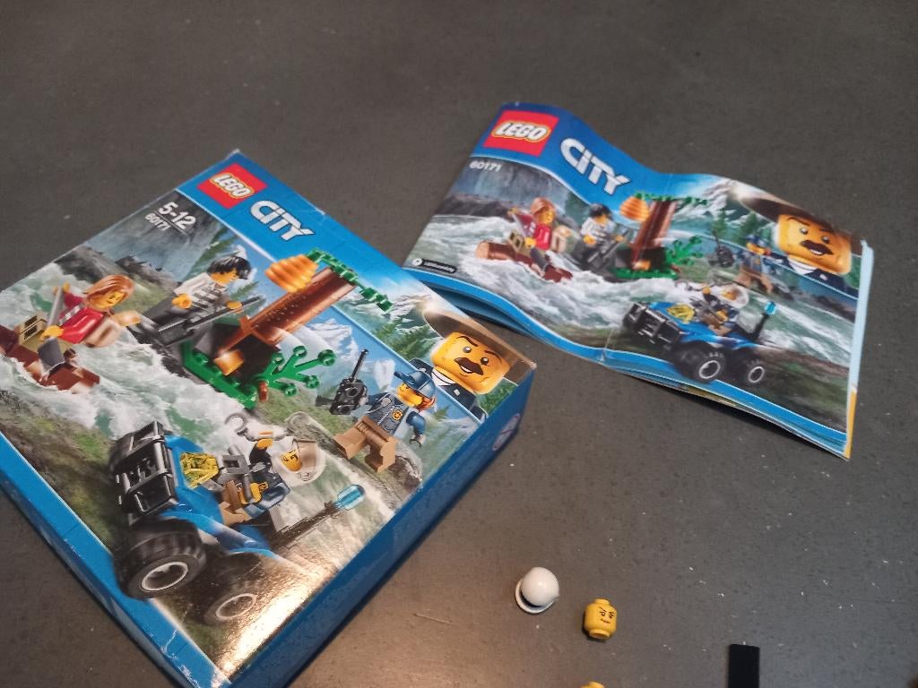 LEGO City Bergpolitie Bergachtervolging - 60171, Compleet, Lego, Ophalen of Verzenden, Complete set