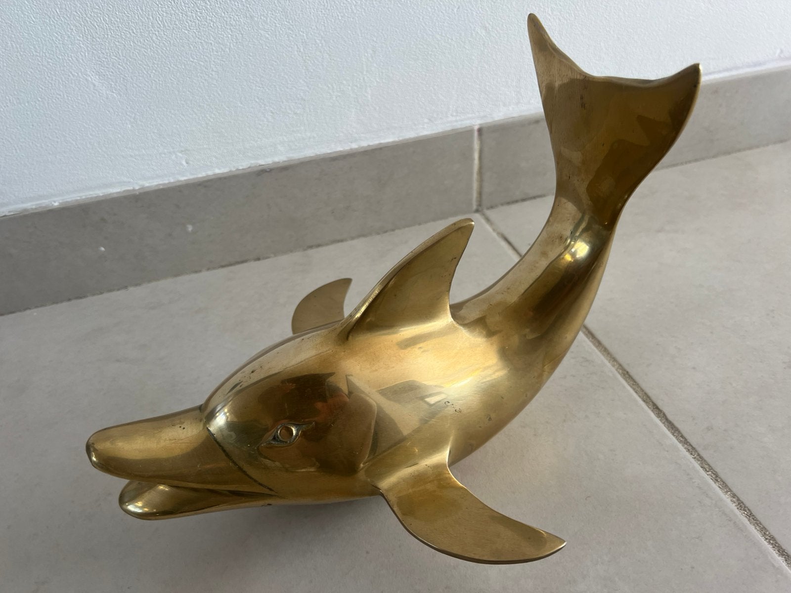 Koperen dolfijn 30cm, Enlèvement, Cuivre