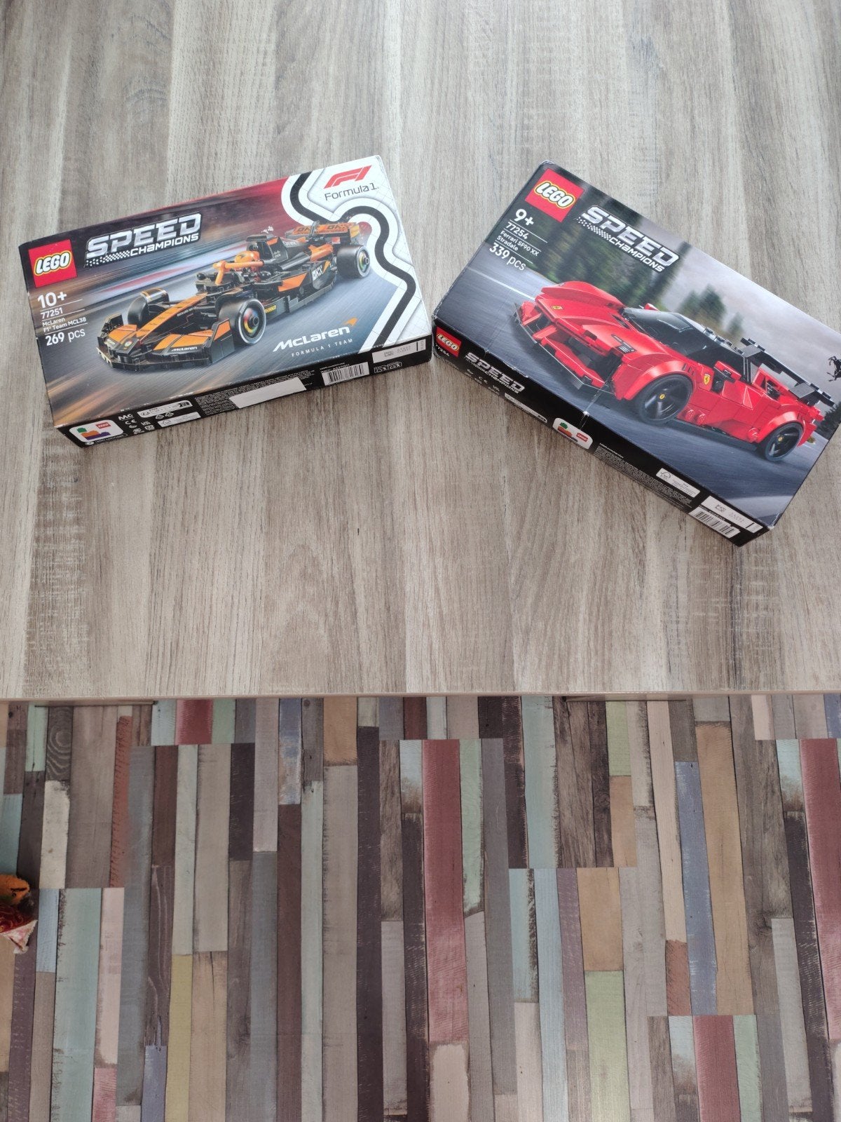 Lego Speed Champions-set van Ferrari en McLaren, Lego, Nieuw, Compleet, Complete set