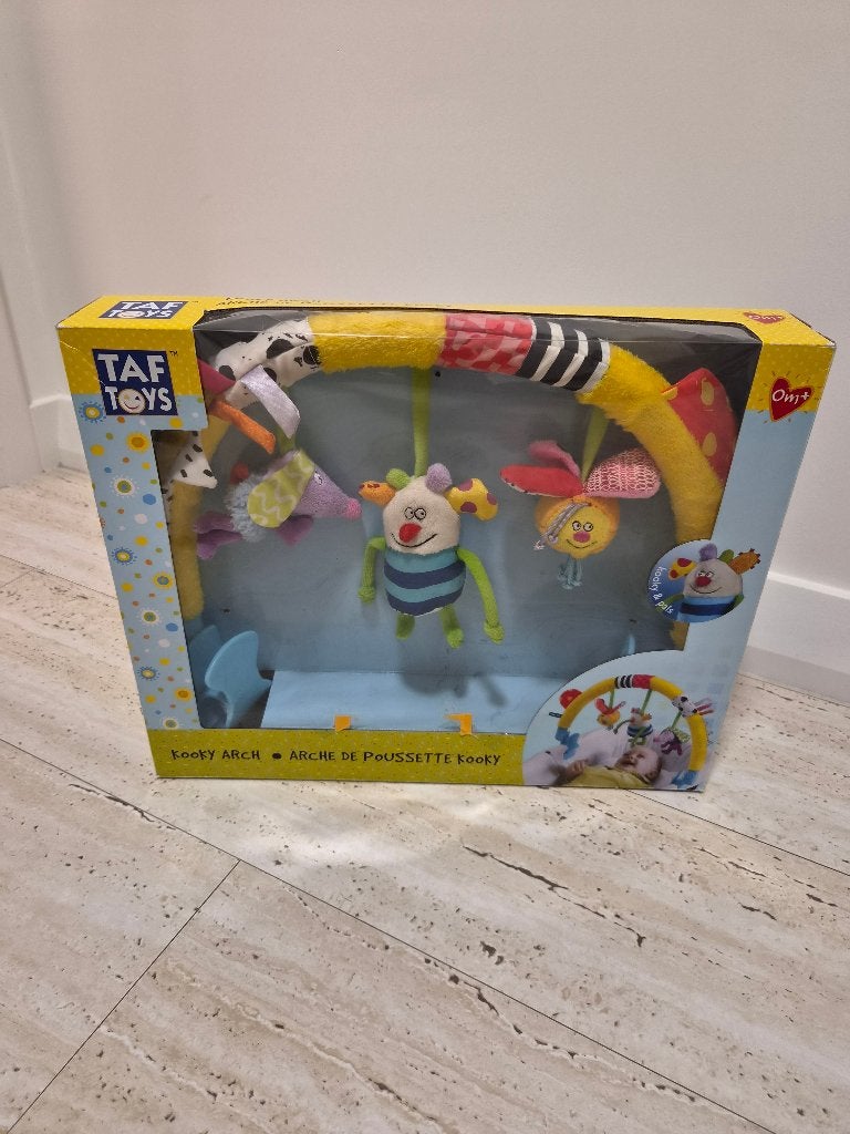 Speelboog met mat + speelboog voor op wiegje, wipstoel,..., Ophalen, Zo goed als nieuw, Overige typen