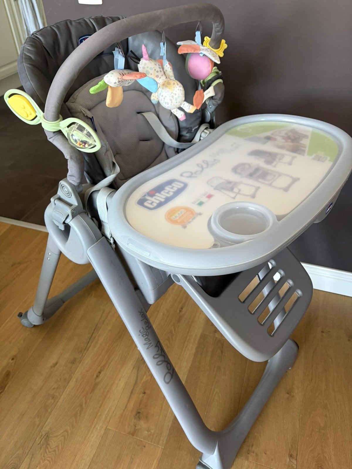 Chicco Poly Magic Relax eetstoel!, Kinderen en Baby's, Kinderstoelen, Ophalen, Gebruikt, Meegroeistoel, Gordel(s)