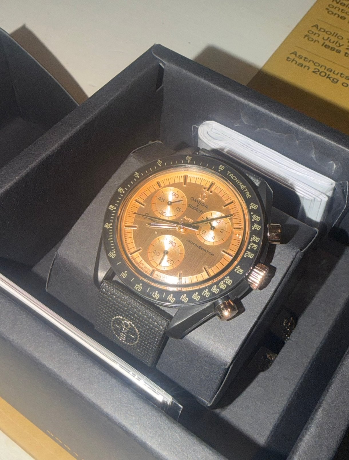 Mission MoonsWatch vers la lune 1969 | Omega Speedmaster, Enlèvement ou Envoi, Comme neuf