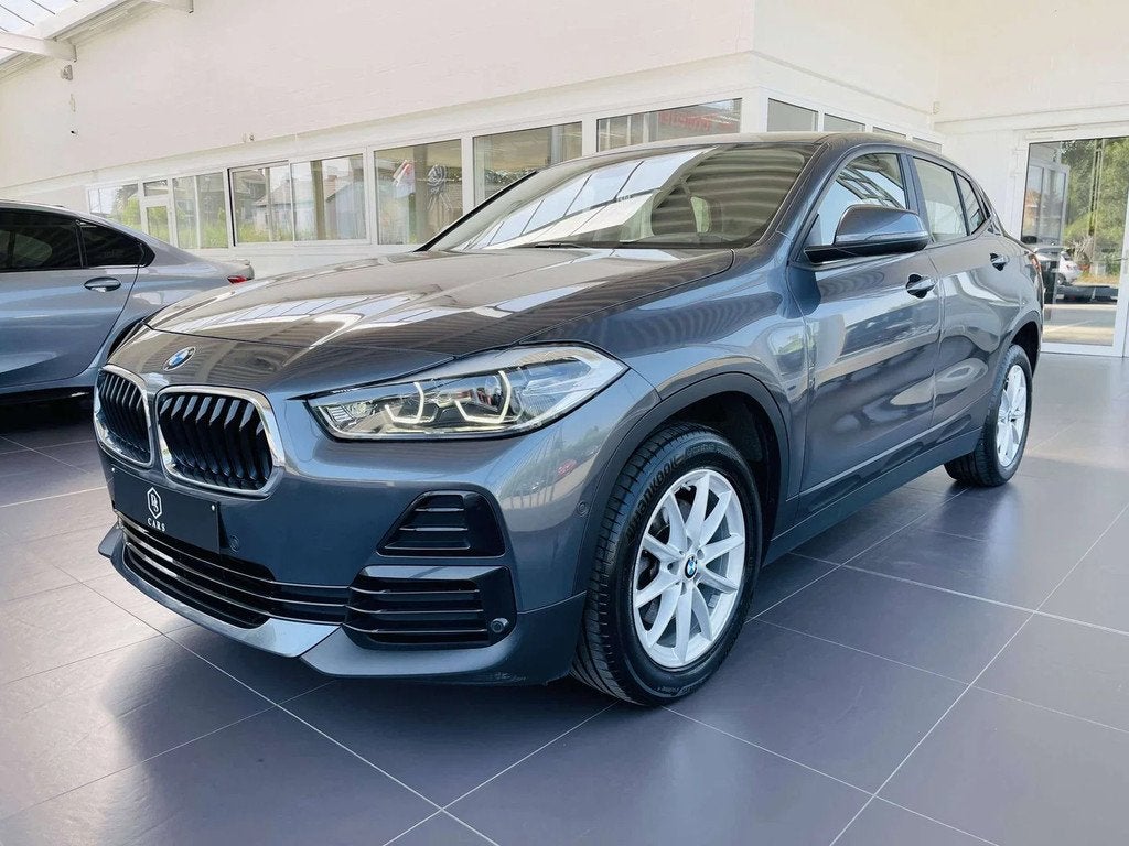 BMW X2 1.5iA * GARANTIE + CUIR + LED + GPS * (bj 2021), Gebruikt, 136 pk, 124 g/km, Bedrijf