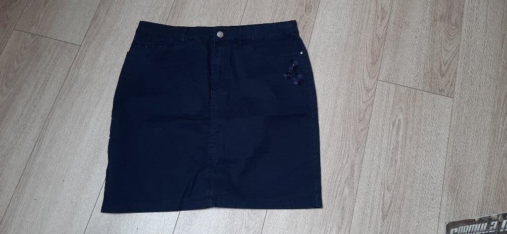 Donkerblauwe rok maat 40, Kleding | Dames, Rokken, Blauw, Bel & Bo, Zo goed als nieuw, Knielengte