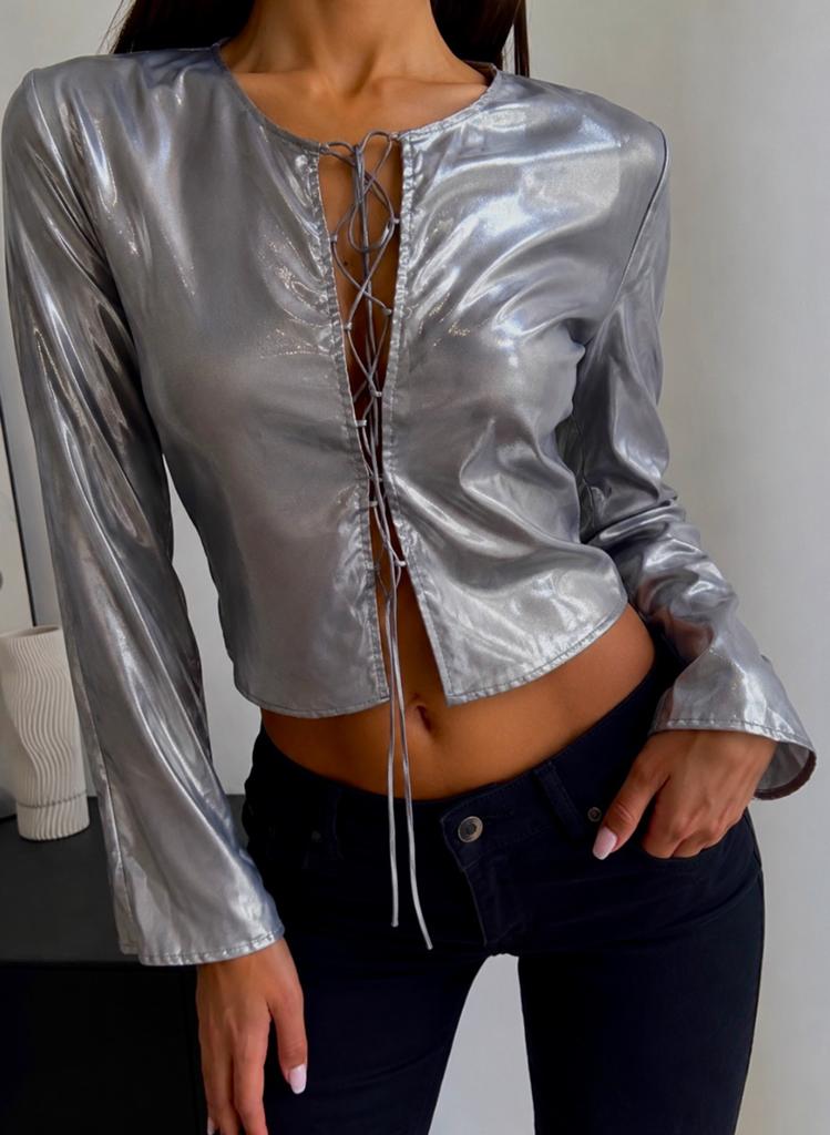 Blouse taille 38, Kleding | Dames, Blouses en Tunieken, Ophalen of Verzenden, Nieuw, Maat 38/40 (M), Grijs