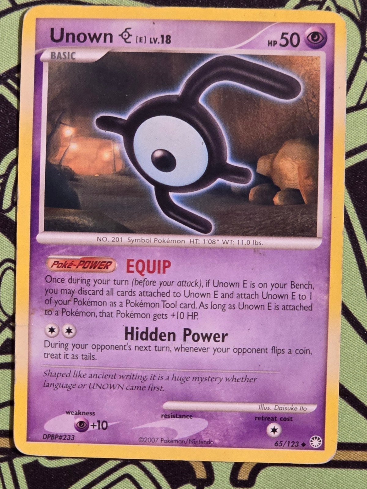 Unown E

(Lv.18)., Ophalen, Gebruikt, Losse kaart, Foil