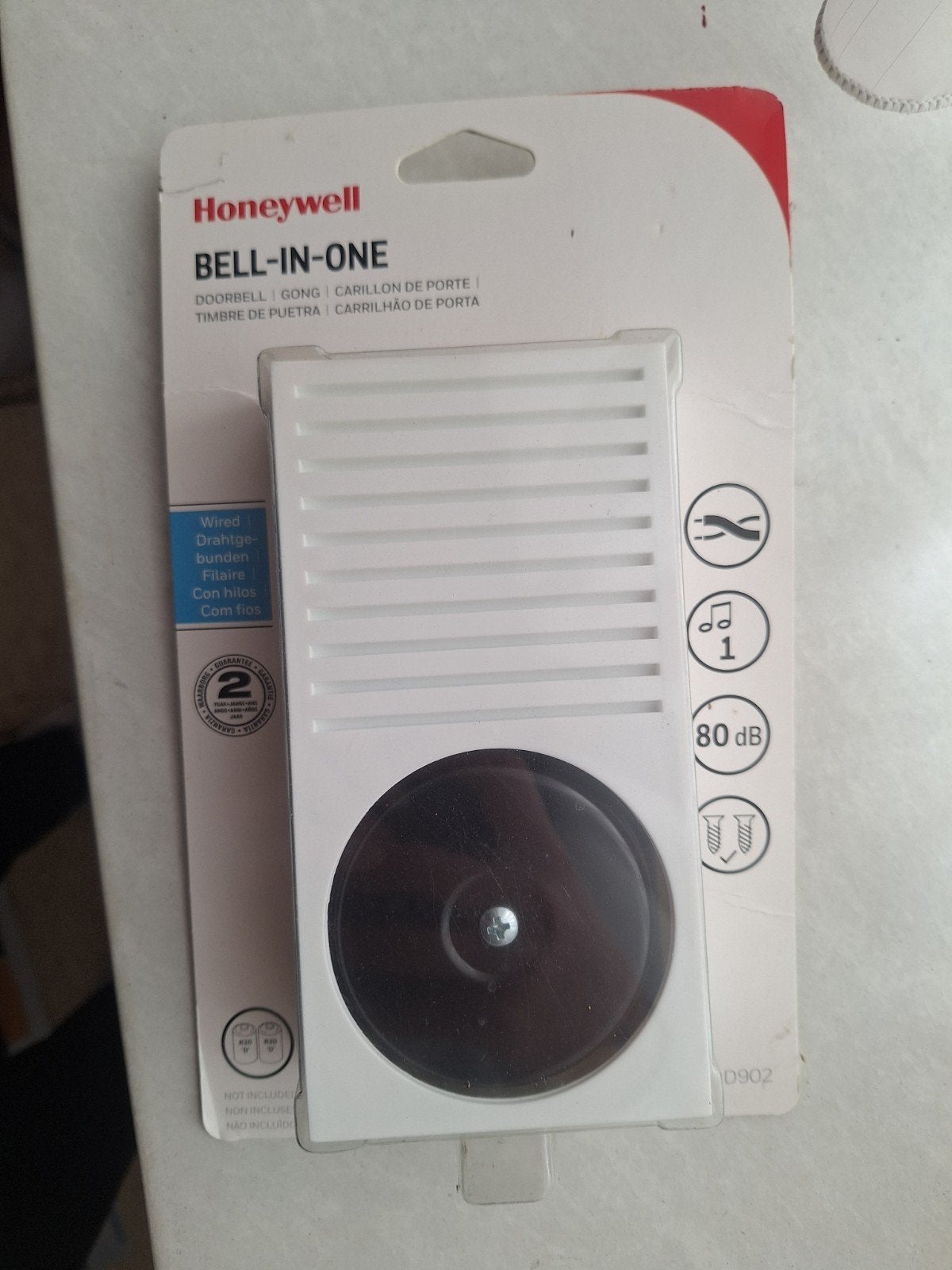 Deurbel Honeywell bell in one, Ophalen of Verzenden, Zo goed als nieuw, Bedraad