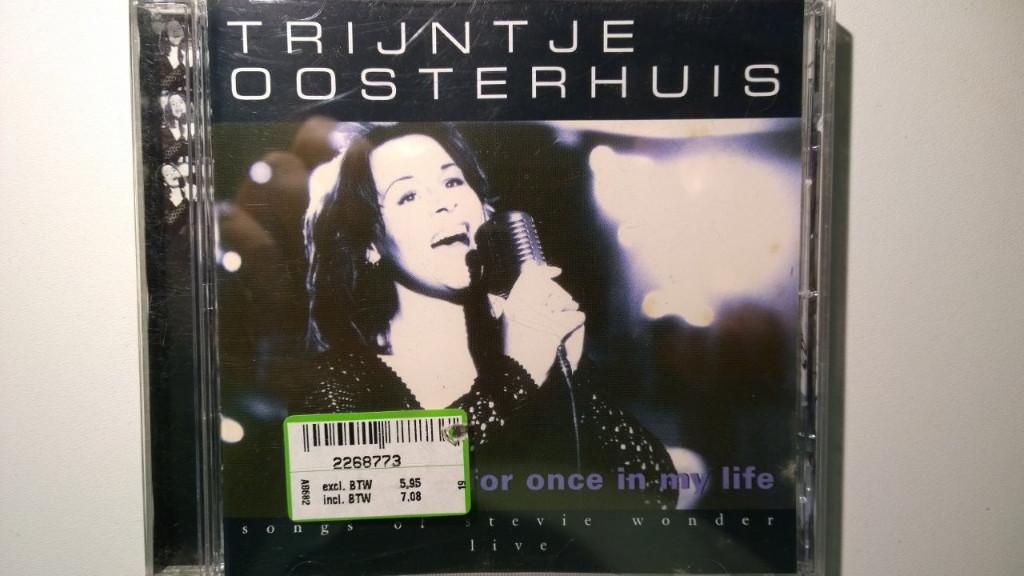 Trijntje Oosterhuis - For Once In My Life, Ophalen of Verzenden, Zo goed als nieuw, Jazz