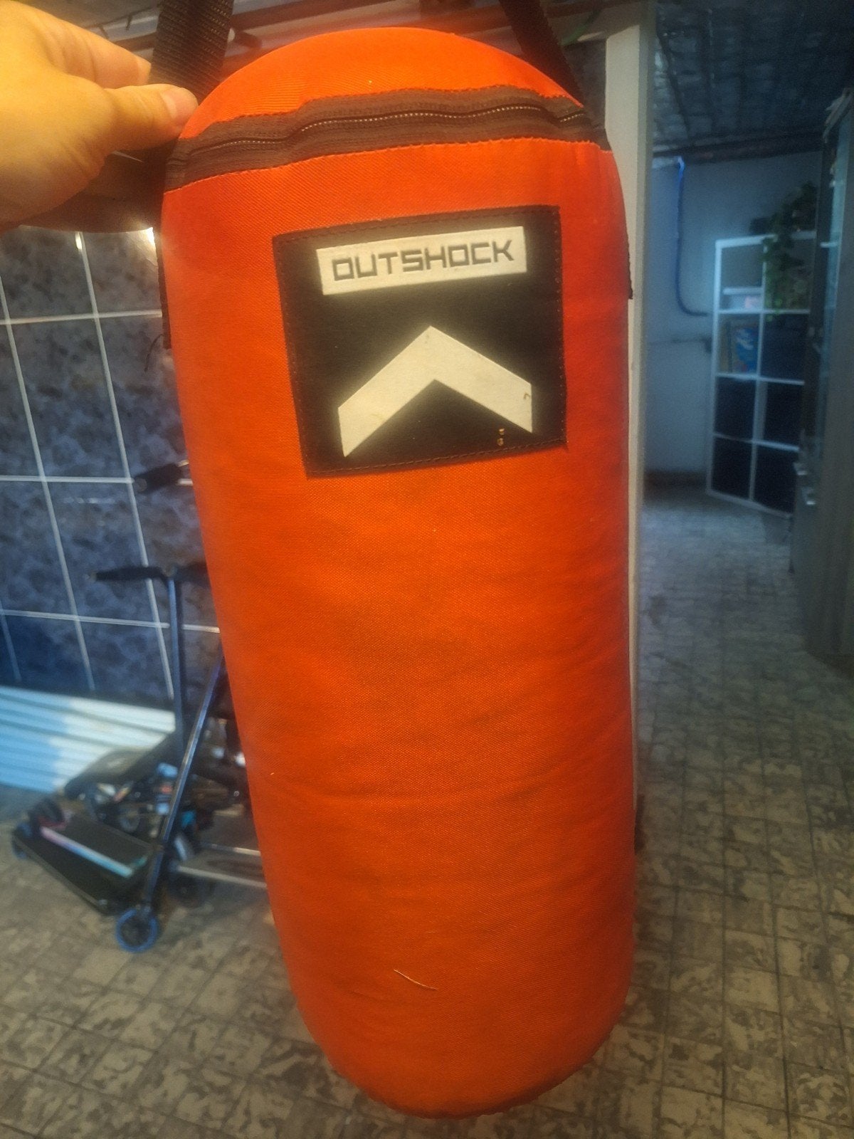 ophang boksbal decatlon en bokshandschoenen, Sport en Fitness, Ophalen