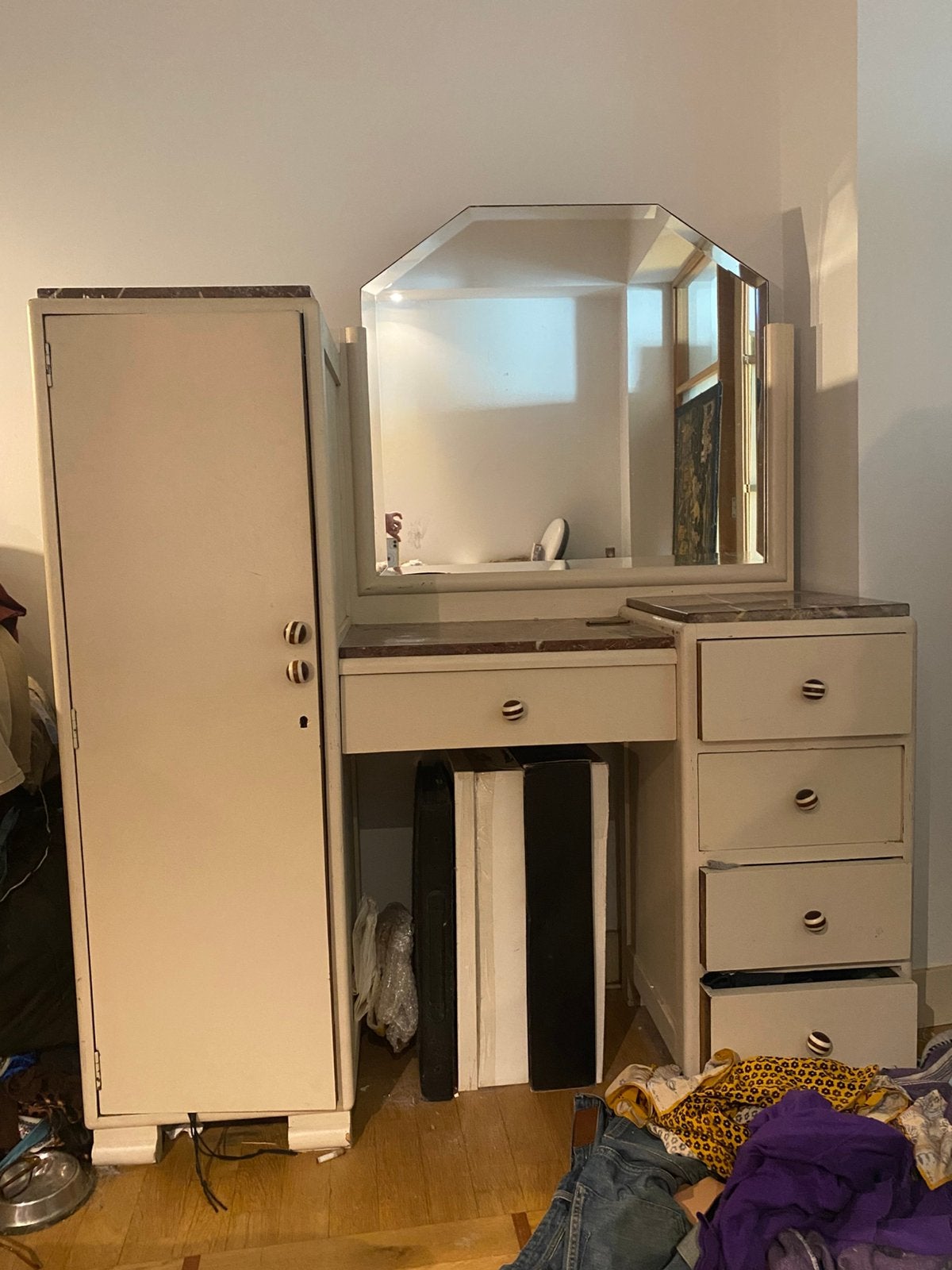 Coiffeuse ( à donner), Maison & Meubles, 100 à 150 cm, Enlèvement, Utilisé, 100 à 150 cm