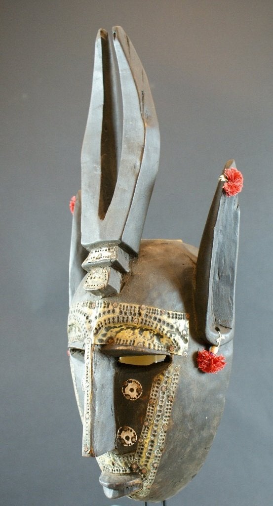 Masker van de Bambara-bevolking Mali, Hout, Afrika, Masker, Ophalen of Verzenden