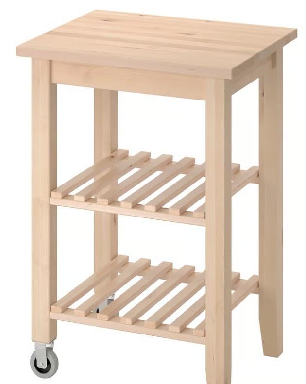 Bekväm keukentrolley Nieuw, Huis en Inrichting, Ophalen, Minder dan 50 cm, Bruin, Nieuw
