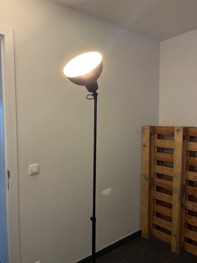 Staande lamp, Huis en Inrichting, Lampen | Vloerlampen, Ophalen, Zo goed als nieuw, Metaal, 150 tot 200 cm