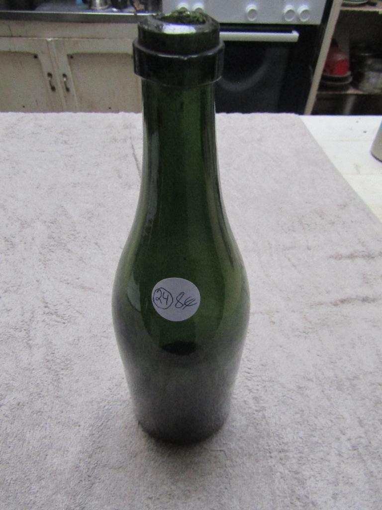 Bouteille de vin vide, verre soufflé, H30-D9-P4, 1750g, Enlèvement ou Envoi