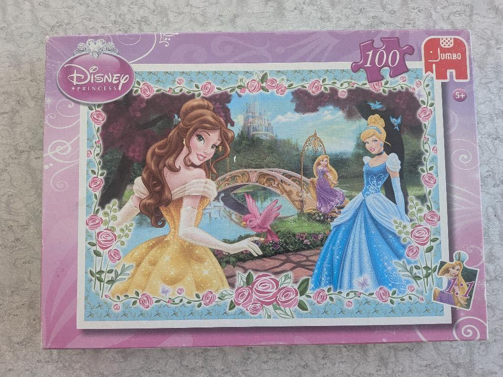 Puzzel Disney prinsessen 100 stukken, Kinderen en Baby's, Speelgoed | Kinderpuzzels, Ophalen, Meer dan 50 stukjes, Zo goed als nieuw