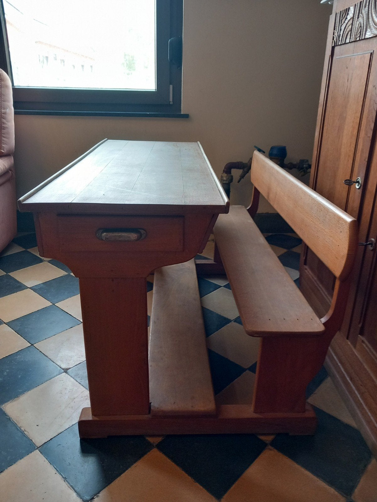ancien bureau d écolier, Classique, Enlèvement, Utilisé, Bureau enfant